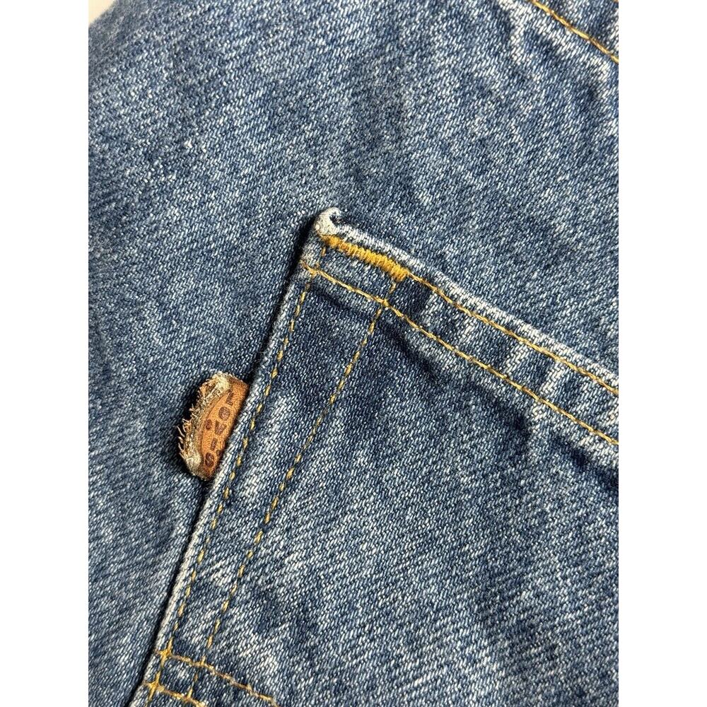 Vintage Levis 549 Jeans Men’s 52x28 Leather Tab Blue Denim 80s 1986 - Picture 5 of 13